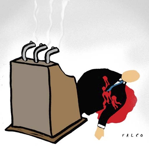 Cartoon: suicide (medium) by alexfalcocartoons tagged suicide