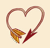 Cartoon: arrowheart (small) by alexfalcocartoons tagged arrowheart
