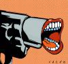 Cartoon: cry (small) by alexfalcocartoons tagged cry,gun,shot