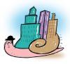 Cartoon: snail city (small) by alexfalcocartoons tagged snail,city