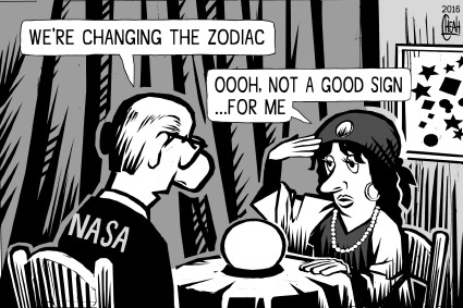 Cartoon: Zociac Nasa (medium) by sinann tagged nasa,zodiac,sign,change,stars