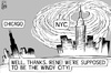 Cartoon: Hurricane Irene (small) by sinann tagged hurricane,irene,nyc,new,york,city,chicago,windy