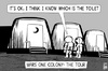 Cartoon: Mars One colony (small) by sinann tagged mars,one,colony,toilet,tour