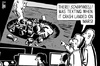 Cartoon: Schiaparelli Mars Lander crash (small) by sinann tagged schiaparelli,mars,lander,exomars,crash,land,text