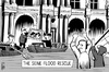 Cartoon: Seine flood (small) by sinann tagged seine,flood,louvre,rescue