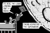 Cartoon: Supermoon landing (small) by sinann tagged supermoon,lunar,landing