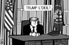 Cartoon: Trump President (small) by sinann tagged trump,donald,president,usa,trompe,oeil