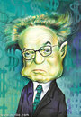 Cartoon: George Soros (small) by zaliko tagged george,soros