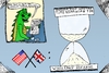 Cartoon: Assange Ecuador Embassy cartoon (small) by laughzilla tagged julian,assange,ecuador,embassy,london,uk,england,usa,cartoon,editorial,comic,caricature,wikileaks,political
