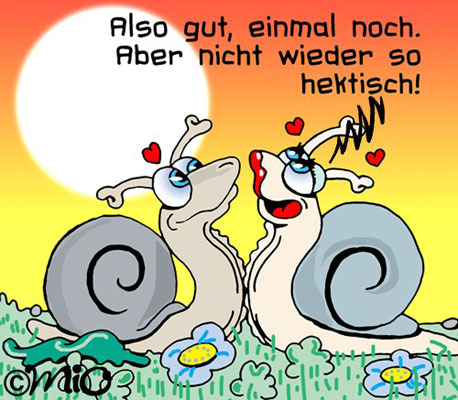 Cartoon: Turbo-Sex (medium) by MiO tagged tiere,schnecken,mio