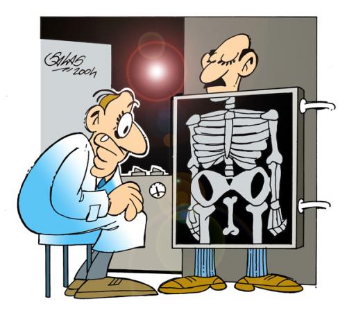 Cartoon: X-ray (medium) by Salas tagged ray,patient,doctor,