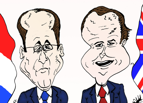 Cartoon: Hollande et Cameron caricatures (medium) by BinaryOptions tagged caricature,binaires,options,binaire,option,optionsclick,politique,politicien,news,infos,nouvelles,actualites,economie,finances,europe,france,angleterre,bretagne,trading,trader,trade