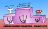 Cartoon: banking blunder champs cartoon (small) by BinaryOptions tagged binary,option,options,trader,trading,news,caricature,financial,business,cartoon,banks,banking,blunder,gaffs,gaffes,optionsclick,champion,champions,hsbc,barclays,bank,standard,chartered