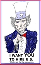 Cartoon: Uncle Sam caricature (small) by BinaryOptions tagged binary,options,trader,caricature,uncle,sam,trading,comic,cartoon,optionsclick,financial,editorial,business,economic,investor,jobs,creator,job
