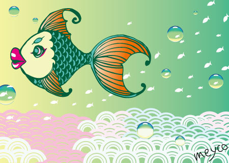 Cartoon: Soda fish (medium) by meyco tagged soda,fish,japanese