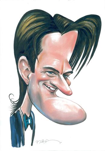 Cartoon: kyle maclachlan (medium) by MUSTAFA BORA tagged caricature