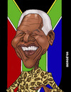 Cartoon: Nelson Mandela (small) by Berge tagged caricature,politician,president,republica,south,africa