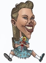 Cartoon: Scarlet Johansson digital (small) by Berge tagged sacrlet,johansson,caricature,digital