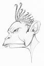 Cartoon: Monkey King (small) by vokoban tagged pen,and,ink,doodle,drawing,scribble,pencil
