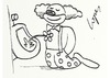 Cartoon: Squirt (small) by Lopes tagged clown pee bathroom flower circus water toilet