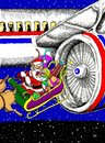 Cartoon: santa engine (small) by Macawrena tagged mike,mason