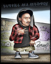 Cartoon: CUTKILL AKA ACCIDBOY (small) by gamez tagged cutkill,gamez,gmz,aka,accidboy,hiphop,rap,graffiti,stencil,wallart