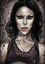 Cartoon: Hi - I m  Kat Von D (small) by gamez tagged sexy tattoo katvond artist girl woman art face body eyes cute nice