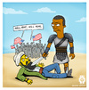 Cartoon: USAma been La Den (small) by gamez tagged gamez,gg,georg,barack,obammamia