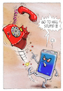 Cartoon: Go to hell Stupid !! - Ridha H. (medium) by Ridha Ridha tagged telephone,iphone,mobile,substantiv