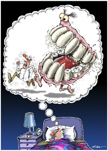 Cartoon: Nightmare of a dentist (medium) by Ridha Ridha tagged nightmare,of,dentist,cartoon,by,ridha