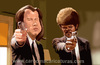Cartoon: Pulp Fiction (small) by carcoma tagged caricature,humor,caricatura,cine,pelicula,film,travolta,jackson,tarantino