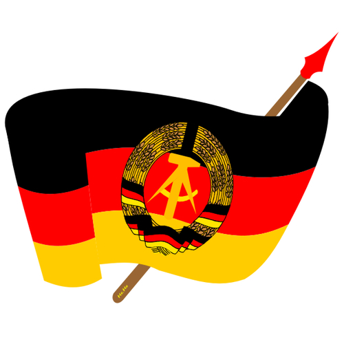 Cartoon: DDR - Fahne -  Emblem (medium) by symbolfuzzy tagged republik,demokratische,deutsche,ddr,arbeiterklasse,internationaler,sozialismus,kommunismus,logos,logo,symbole,symbolfuzzy