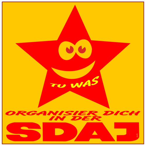 Cartoon: SDAJ - Roter Stern (medium) by symbolfuzzy tagged sdaj,stern,roter,kommunistischer,arbeiterklasse,internationaler,sozialismus,kommunismus,logos,logo,symbole,symbolfuzzy