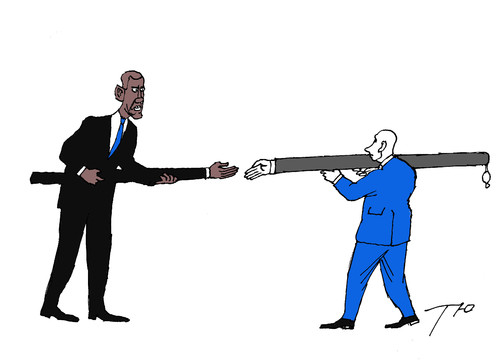 Cartoon: Handclasp (medium) by tunin-s tagged handclasp