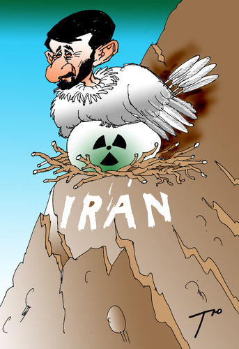 Cartoon: Iranian uranium (medium) by tunin-s tagged iranian,uranium
