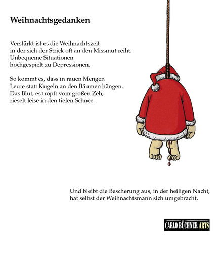 Cartoon: Weihnachtsgedanken (medium) by Carlo Büchner tagged weihnachten,gedicht,strick