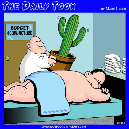 Cartoon: Acupuncture (medium) by toons tagged alternative,medicines,acupuncturist,cactus,alternative,medicines,acupuncturist,cactus