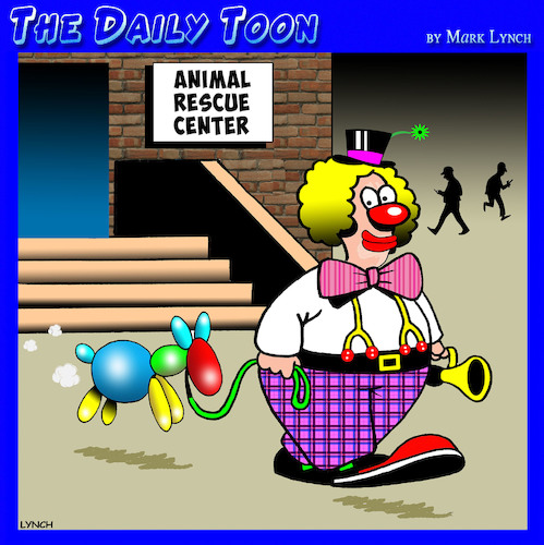 Cartoon: Animal recue (medium) by toons tagged clowns,animal,rescue,balloon,animals,clowns,animal,rescue,balloon,animals