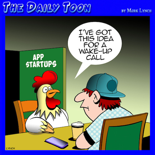 Cartoon: Apps (medium) by toons tagged web,designers,new,apps,wake,up,calls,web,designers,new,apps,wake,up,calls