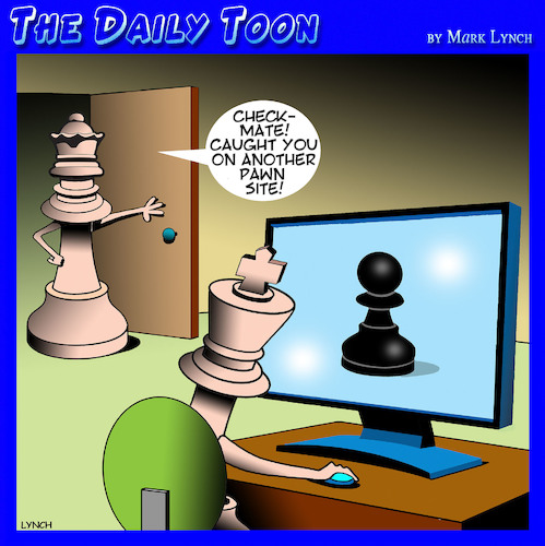 Cartoon: Chess pieces (medium) by toons tagged chess,sites,chess,porn,sites