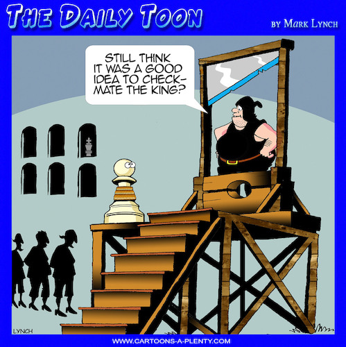 Cartoon: Chess pieces (medium) by toons tagged chess,beheading,pawns,checkmate,chess,beheading,pawns,checkmate