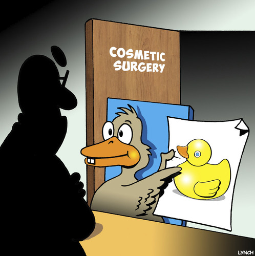 Cartoon: Cosmetic surgery (medium) by toons tagged cosmetic,surgery,rubber,ducky,bath,toys,plastic,ducks,birds,medical,facelift,cosmetic,surgery,rubber,ducky,bath,toys,plastic,ducks,birds,medical,facelift