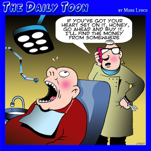 Cartoon: Dentist (medium) by toons tagged dental,expenses,work,affordability,dental,expenses,work,affordability