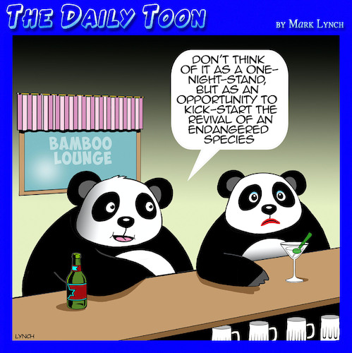 Cartoon: Endangered species (medium) by toons tagged pandas,pandas,sex
