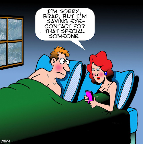 Cartoon: Eye contact (medium) by toons tagged saving,myself,eye,contact,texting,saving,myself,eye,contact,texting