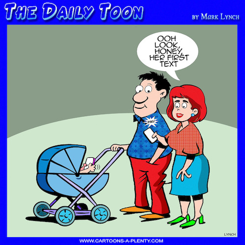 Cartoon: First words (medium) by toons tagged baby,first,words,ever,text,posting,online,texting,baby,first,words,ever,text,posting,online,texting