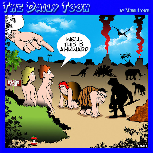 Cartoon: Garden of Eden (medium) by toons tagged neanderthals,neanderthals