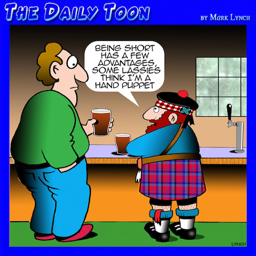 Cartoon: Kilts (medium) by toons tagged scotsman,kilts,hand,puppet,scotsman,kilts,hand,puppet