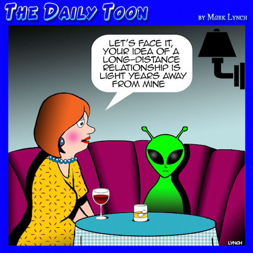 Cartoon: Light years (medium) by toons tagged aliens,light,years,away,aliens,light,years,away