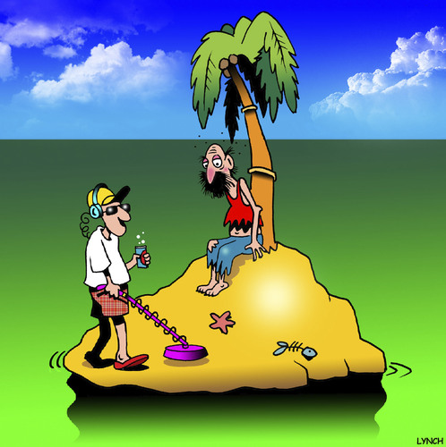 Cartoon: Metal detector (medium) by toons tagged metal,detector,desert,island,stranded,searching,for,money,lst,metal,detector,desert,island,stranded,searching,for,money,lst